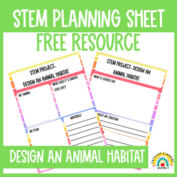 Preview of Design an Animal Habitat STEM Project