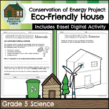 Preview of Eco-Friendly House Project (Grade 5 Ontario Science)