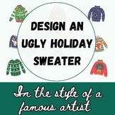 Design an Ugly Holiday Sweater in the Style of a Famous Ar