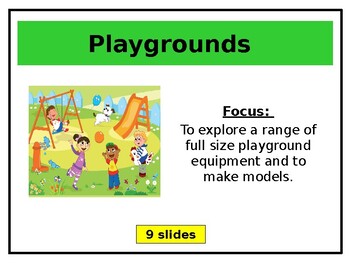 Preview of Design and Engineering: PLAYGROUNDS (Unit Plan & PowerPoint)
