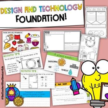 Preview of Design and Technology Foundation (Pre-primary) *Australian Curriculum Aligned*