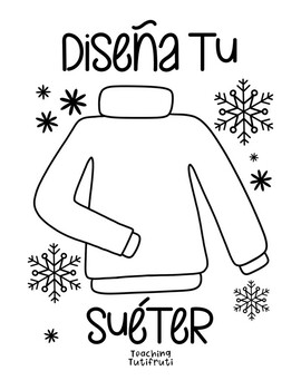 Trastorno al menos SIDA Design/decorate your sweater / Decora/Diseña tu suéter ENGLISH & SPANISH