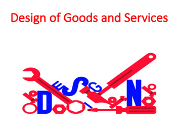 Preview of Design of Goods and Services (Operation Management)