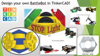Preview of Design your own BattleBot in TinkerCAD