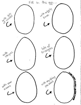 Design Your Own Easter Egg Template By Canvas House Arts Tpt