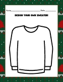 Design your own Holiday Sweater Coloring Worksheets (4)