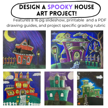 Preview of Design your own Spooky House Art Project