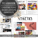 Designing 6 Yearbook Layouts for Athletics, Student Life, 