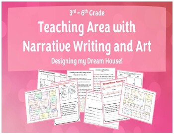 Preview of Designing My Dream House- Teaching Area with Narrative Writing and Art
