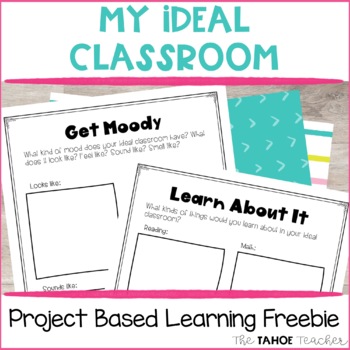 Preview of Designing Our Ideal Classroom Project Based Learning Back to School Freebie