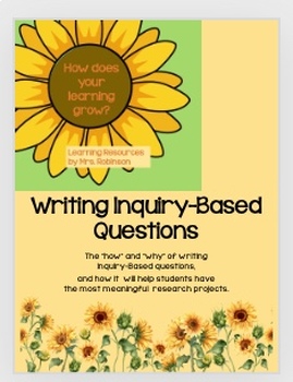 Preview of Designing Projects with Inquiry-Based Questions
