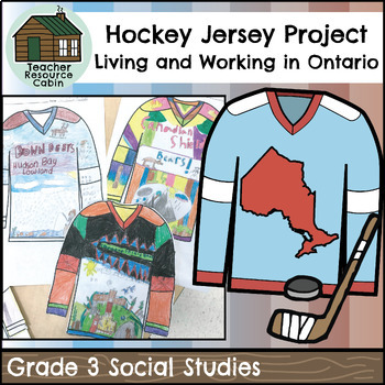 Preview of Ontario Regions Hockey Jersey Project (Grade 3 Social Studies)