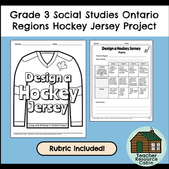 Ontario Worksheet Hockey Jersey by Northeast Education
