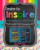 Desire to Inspire Subway Art: Chalkboard Brights and Pastels