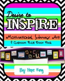 Desire to Inspire: Subway Art and Classroom Rules Decor Pack
