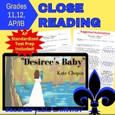 Desiree's Baby Close Reading & Standardized Test Practice