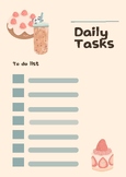Desk - Daily Task Tracker - Cafe Inspired