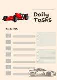 Desk - Daily Task Tracker - Car Theme