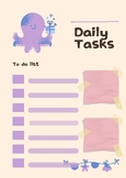 Desk - Daily Task Tracker - Purple Octopus