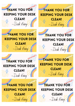 Preview of Desk Fairy Labels