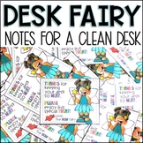 Printable Clean Desk Fairy Notes or Sign