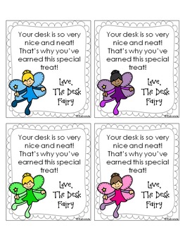Desk Fairy Notes Freebie By Creative Lesson Cafe Tpt