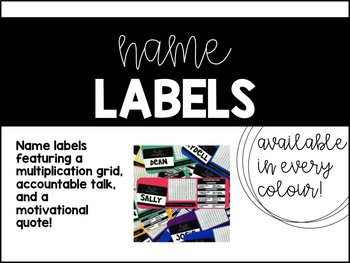 Preview of Desk Labels