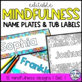 Desk Name Plates | Editable Student Name Tags | Bin Labels