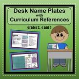 Desk Name Plates with Learning References