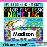 Desk Name Tags : Coloring Name Plates