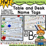 Desk Name Tags Editable Handwriting Without Tears HWT