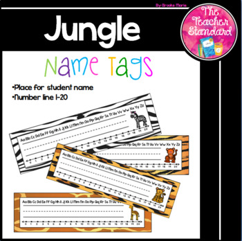 Jungle Theme Name s Worksheets Teaching Resources Tpt