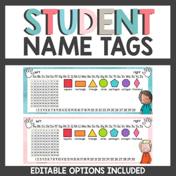 Preview of Desk Name Tags | Student Desk Tags | CALM