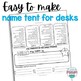 Desk Name Tents Accountable Talk Back to School EDITABLE by Raising ...