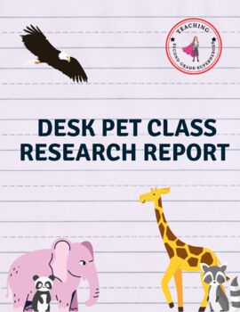 Preview of Desk Pet Animal Research Report and Craft