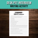 Desk Pet Interview Questions | Creative Writing Project | 