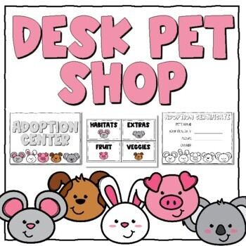 Preview of Desk Pet Shop Classroom Management Tool