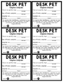 Desk Pets Mini Adoption Certificates (6 per page)
