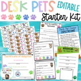 Desk Pets Starter Kit: Classroom Behavior Management | Editable