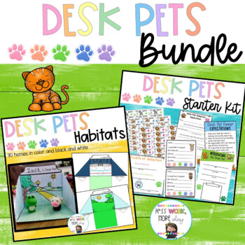 Preview of Desk Pets Starter Kit: Classroom Behavior Management and Habitats Bundle