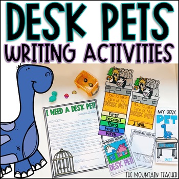 Preview of Desk Pets Writing Activities Bundle | Printable Desk Pet Templates