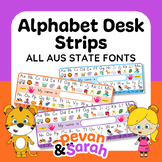 Desk Strips | Alphabet & Numbers in Aus State Fonts & Prin