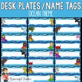 Desk Plates / Name Tags - Ocean Theme