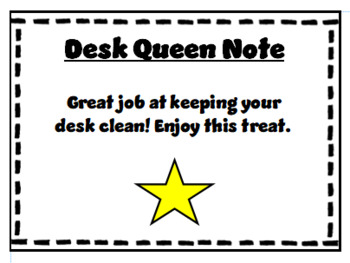 Preview of Desk Queen Note