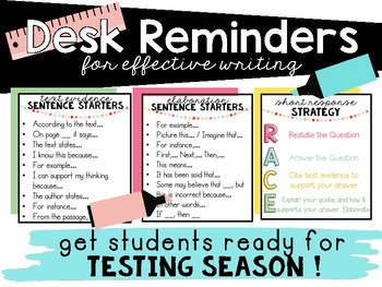 Preview of Desk Reminders for Effective Writing!