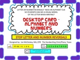 Handwriting: Desk Topper for Alphabet and Numbers -  for d