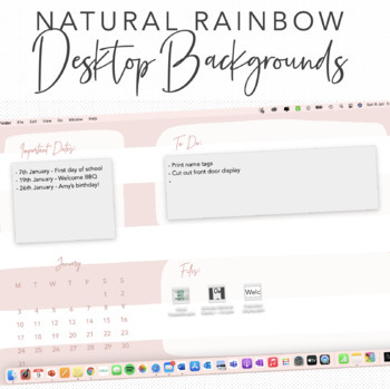 Preview of Desktop Backgrounds - January - Natural Rainbow