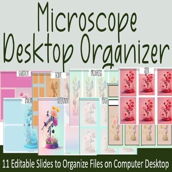 Preview of Desktop Organizer: Modern Microscope