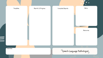 Preview of Desktop Organizer for Speech-Language Pathologists