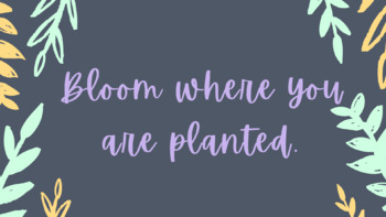 Desktop Wallpaper: Bloom Where You Are Planted by Sarah Myroup | TPT